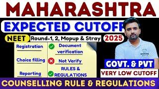 NEET 2025 Expected cutoff | Maharashtra state NEET 2025 Expected cutoff | #neet2024  #neet2025 #neet