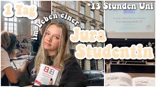 ein PRODUKTIVER TAG in meinem Leben, 13 STUNDEN UNI, JURA, Bib, Friends- Daily Vlog 