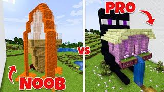 APHMAU CREW builds a NOOB vs PRO Mob house