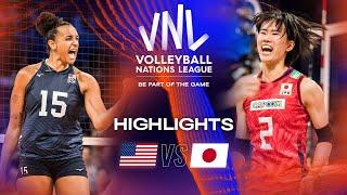 USA vs.  JPN - Highlights Quarter Finals | Women's VNL 2023