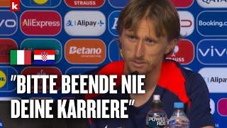 Emotionale Worte! Italienischer Journalist rührt Modric mit Dankesrede | Italien - Kroatien 1:1