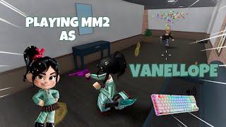 VANELLOPE DESTROYS TEAMERS IN MM2 + GAMEPLAY (KEYBOARD ASMR)