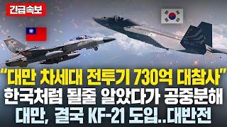 “대만 차세대 전투기 730억 공중분해”한국처럼 될줄 알았는데.. 전부 백지화, 대만 결국 KF-21 도입..대반전 "韓양산 1호기 보더니 경악한 인니"