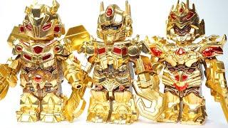 LEGO Transformers One Gold Optimus Prime | Gold Bumblebee Gold Megatron Unofficial Lego Minifigures