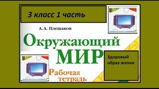 Окружающий мир 3 класс рабочая тетрадь. Здоровый образ жизни