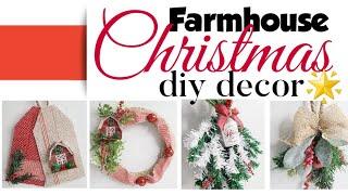  Farmhouse Christmas DIYs | DIY Christmas decor | Farmhouse Christmas decorations (2020)