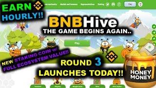 BNBHIVES ROUND 3 BEGINS TODAY!!! | NEW STAKING COIN w/ Full Ecosystem Value | BNBHIVES IS BACK!