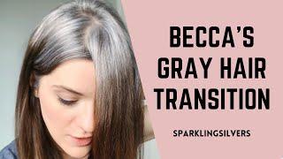 GRAY HAIR TRANSITION STORY | BECCA