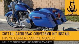 Softail Saddlebag Conversion Kit Installation from HOGWORKZ® ('18-Current)