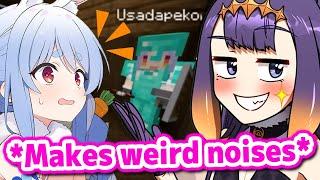 Ina Scares Pekora-Senpai with her Cute SHY JUMPSCARE【Hololive】