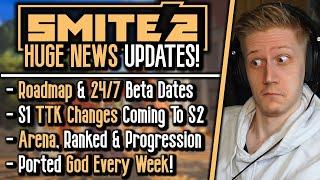 SMITE 2 Roadmap: 24/7 Date, Arena, TTK Changes, Ranked & More!