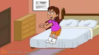 Dora Dances On Her Grandma's Bed and gets grounded