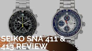 Seiko SNA411 & SNA413 Review, The Iconic Seiko Pilot Watch Design