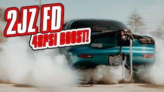 2JZ FD & Garrett G45-1500 + 48psi Boost! Dynosty On The Keys!