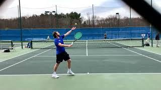 Wheaton College (Mass.) Men's Tennis vs. Babson College - Court 5 - April 17, 2024