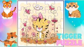 Tigger Puzzle for Kids | Puppy Tiger Puzzle Game | Cute Tigger Puzzle Toy