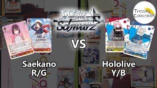 Saekano (R/G) vs. Hololive (Y/B) [Weiss Schwarz]