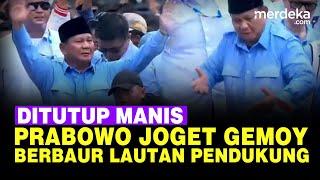 Tutup Pidato Kampanye Akbar, Prabowo Joget Gemoy Berbaur di Lautan Pendukung