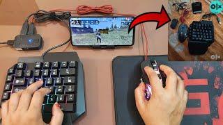 mobile games with keyboard mouse in mobile | mix pro setup and unboxing | mixpro converter