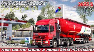 Truk Pertamina Distribusikan Bahan Bakar ke SPBU Ajibarang | ETS 2 Indonesia