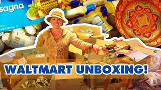 Walmart Household and Pantry Delivery Unboxing | Large Family Grocery Shopping