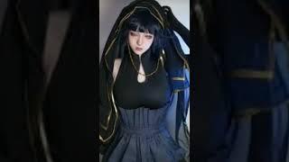 Hinata cosplay e anime fanart edit