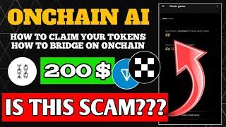 Onchain Token Claiming Process | How to Bridge on Onchain | Onchain Mining Token Distribution