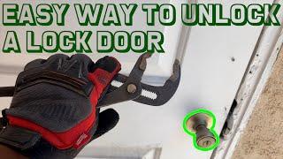 AN EASY WAY TO UNLOCK A LOCKED DOOR | EASY | HANDYMAN