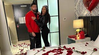 Shayla has a surprise waiting for Anthony in a hotel room