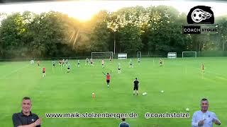 Fussballtraining: Spielform - Pressing vs Ballbesitz mit Passtoren