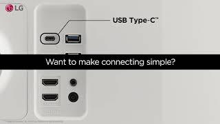 LG UltraWide Feature - USB Type C