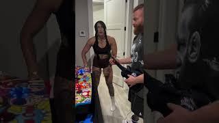 Rhea Ripley calls Buddy Matthews away from his game #rhearipley #buddymatthews