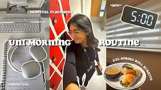 My NEW 5am Morning Routine  Hospital Placement, Medical School, Grocery Shopping, Cooking + more!