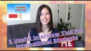 5 Useful Interview Tips for International Students|美国找工作面试技巧