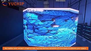 YuChip 8 Sided Cube LED Screen for Stadiums | EcoPro Series
