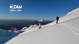 SKIING FROM THE SUMMIT OF MT RUAPEHU