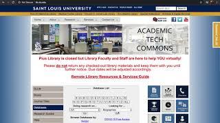 SLU Library Database Access