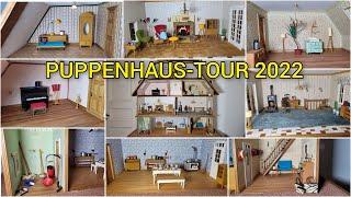 Puppenhaustour mit selbst gebastelten Miniaturen 2022 / Doll's house tour with self-made miniatures