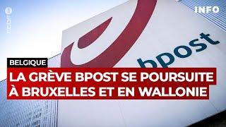 Bpost : la grève se poursuit en Wallonie et à Bruxelles- RTBF Info