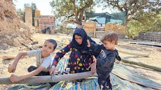 Lonely woman: Ashraf's work and efforts to save his children in remote villages