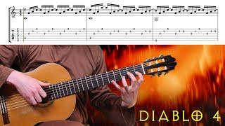 Diablo 4 - Gale Valley (Classical Fingerstyle Guitar Tabs Cover Music)