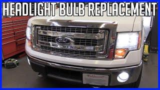 How to Replace Headlight Bulb Ford F-150 2011-2014 - EASY