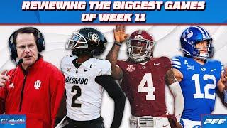 Reviewing the Biggest Week 11 Games in College Football | PFF Grade Release Show