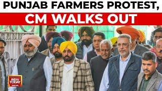 Punjab Farmers Protest Against Bhagwant Mann Government, Chief Minister Walks Out Of Meeting