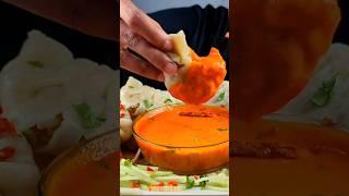 BIG SIZE MOMO EATING CHALLENGE #mukbang #challengevideo #momoeating #bigbites #eatingshow #spicy