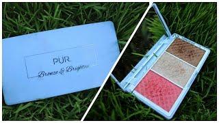 PUR Bronzer & Brighten Palette | Swatches & Review !