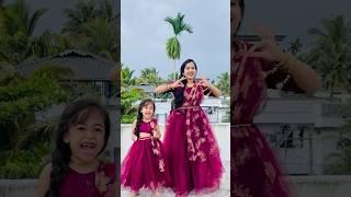 Thai thakka kalyanam  twinning with mamma  #malutty #danceshorts #momanddaughter