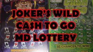 JOKER'S WILD & CASH TO GO  SCRATCH OFF TICKETS MD LOTTERY #subscribe #win