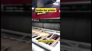 Jumbo box flexo printer slotter die cutter machine