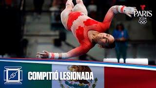 Gimnasta mexicana se rompe el ligamento y así compitió en París 2024 | Juegos Olímpicos París 2024